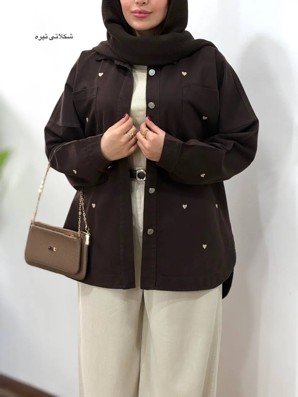 مانتو کتان گلدوزی آیسو پرنا